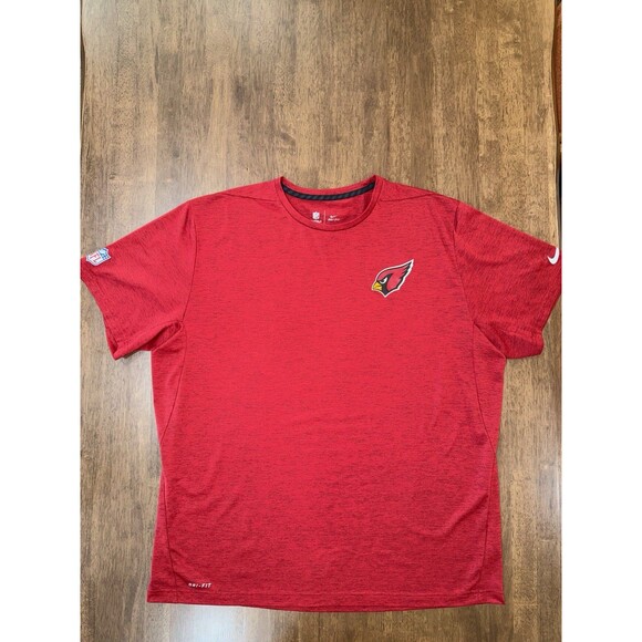 Nike NFL Arizona Cardinals Dri-Fit On Field Red Short Sleeve Shirt XXL - Picture 8 of 11